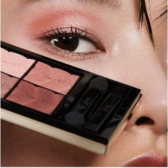 YSL Yves Saint Laurent  Couture Eyeshadow Palette Mini gold Black Faux Leather C - Picture 6 of 8